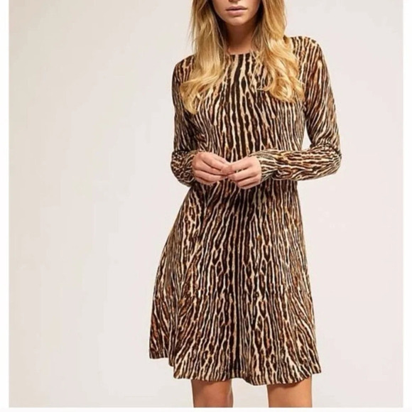 Michael Kors Dresses & Skirts - Michael Kors Animal Print Fit & Flare Dress - Size S